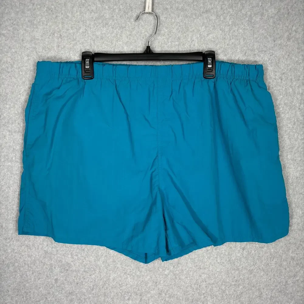 Lands‎ End Swim Trunks Mens XL Blue Shorts Thighs Out Pockets 4
